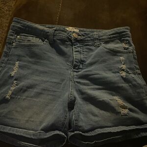Casual Blue Denim Jean Shorts for Women